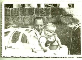 Rok 1955 Ewa Budzkowska z Ojcem