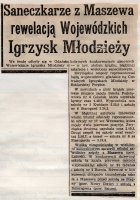  W styczniu 1970 roku drużyny dziewcząt i chłopców ze Szkoły Podstawowej w Maszewie Lęborskim zdobyły I miejsce w saneczkarstwie w eliminacjach powiatowych i wojewódzkich. 22 lutego  młodzież wzięła udział w Ogólnopolskich Zimowych Igrzyskach Młodzieży Szkolnej w Szklarskiej Porębie.