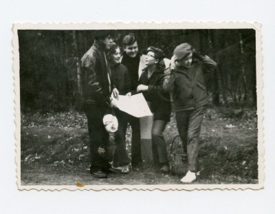 Od lewej: Jerzy Wójcik, Danuta Chojnacka, Antoni Bubienko, Grażyna Lau-dańska, Barbara Portała.