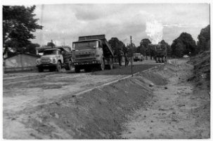 1988,wrzesień.Budowa Obejścia Lęborka w ciągu drogi krajowej nr 6.Odcinek Roszarnia - Sportowa