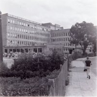 Nowy gmach szpitala w budowie,lata 70te